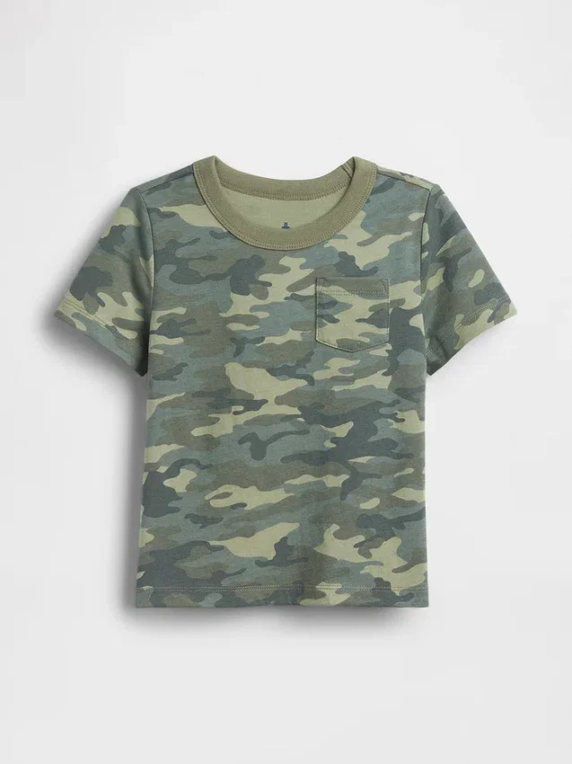 Mix & Match-T-shirt med ficka för Baby & Småbarn