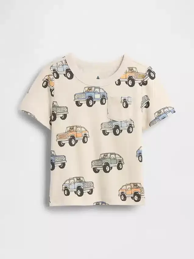 Mix & Match-T-shirt med ficka för Baby & Småbarn
