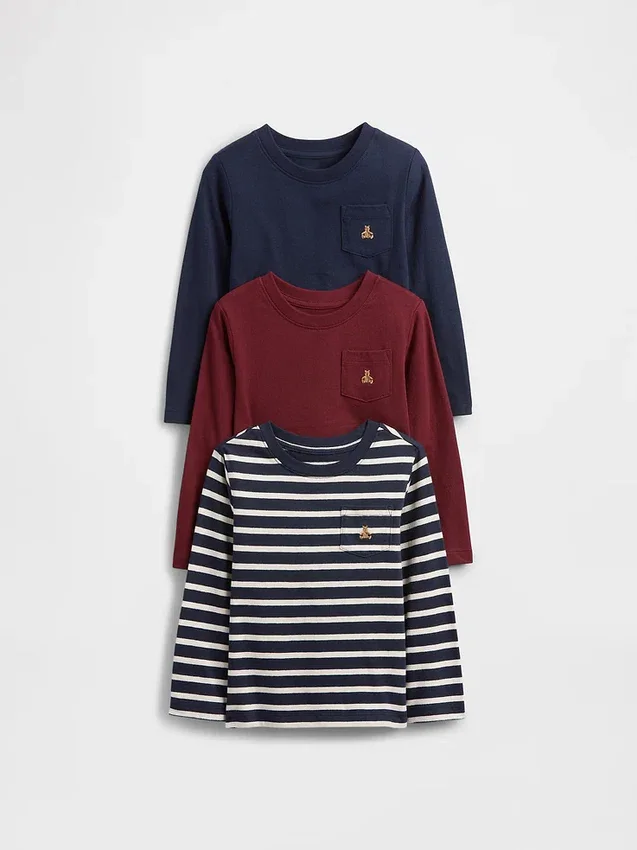 Mix & Match-T-shirt med ficka för Baby & Småbarn