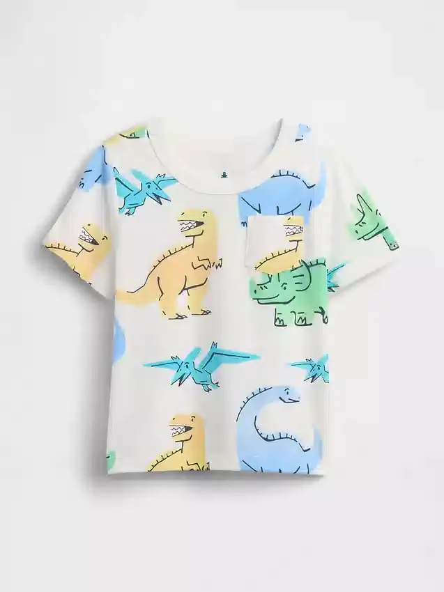 Mix & Match-T-shirt med ficka för Baby & Småbarn