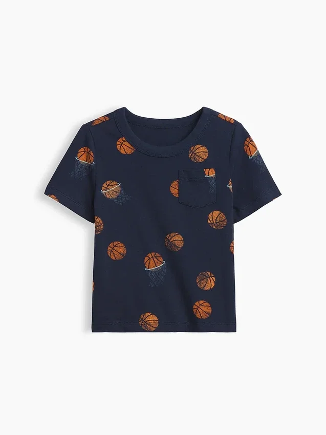 Mix & Match-T-shirt med ficka för Baby & Småbarn