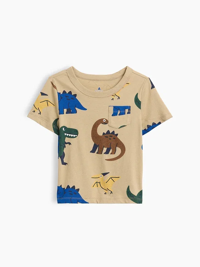 Mix & Match-T-shirt med ficka för Baby & Småbarn