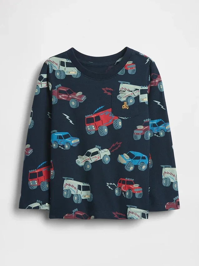 Mix & Match-T-shirt med ficka för Baby & Småbarn