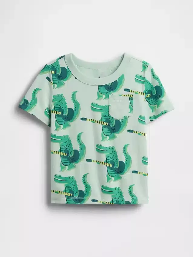Mix & Match-T-shirt med ficka för Baby & Småbarn