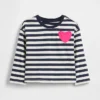 Mix & Match-T-shirt med hjärtficka för Baby & Småbarn