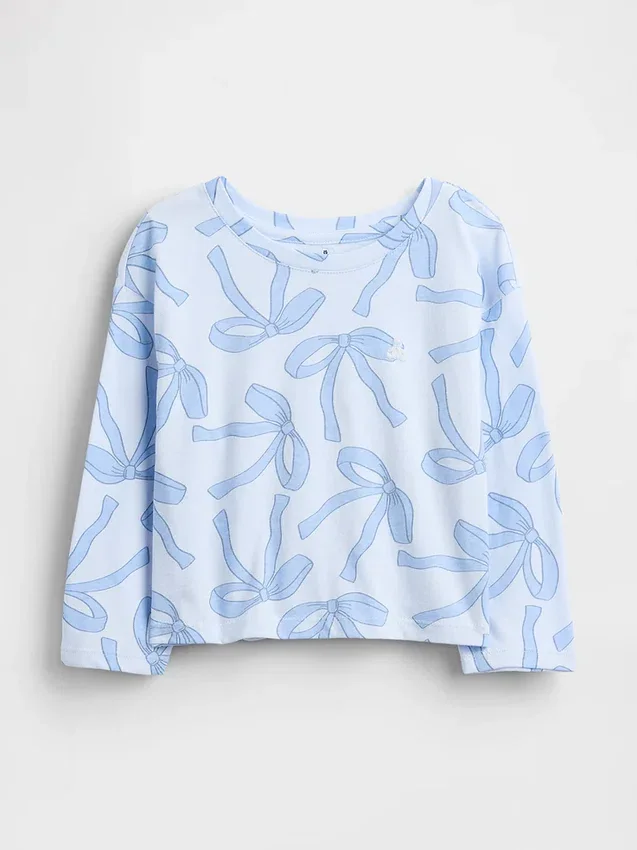 Mix & Match-T-shirt med neddragna axlar för Baby & Småbarn