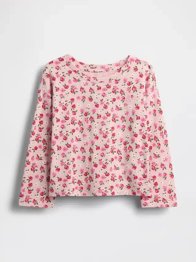 Mix & Match-T-shirt med neddragna axlar för Baby & Småbarn