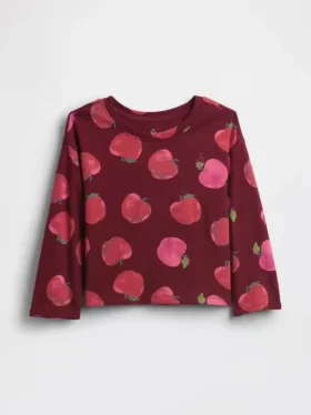 Mix & Match-T-shirt med neddragna axlar för Baby & Småbarn