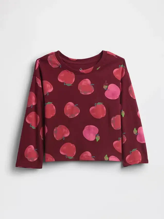 Mix & Match-T-shirt med neddragna axlar för Baby & Småbarn