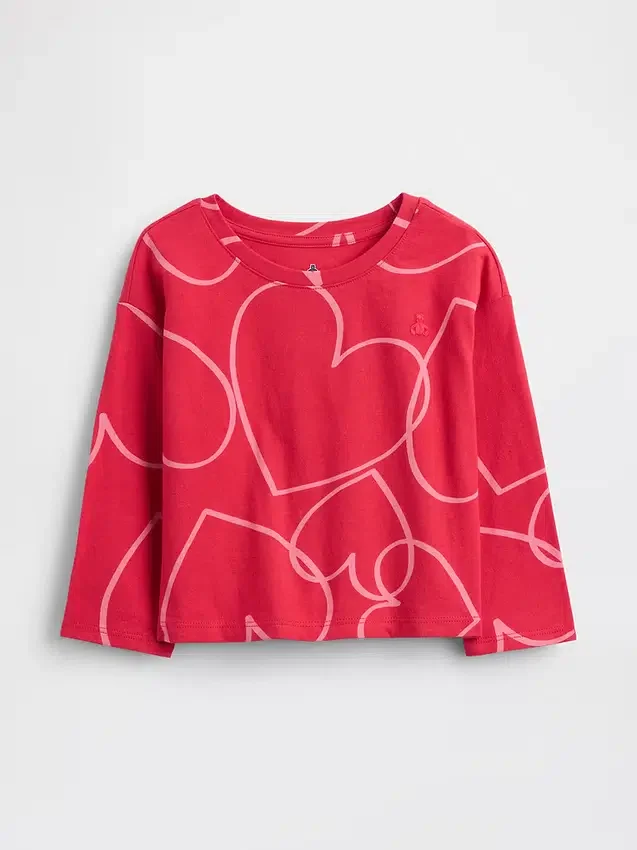 Mix & Match-T-shirt med neddragna axlar för Baby & Småbarn