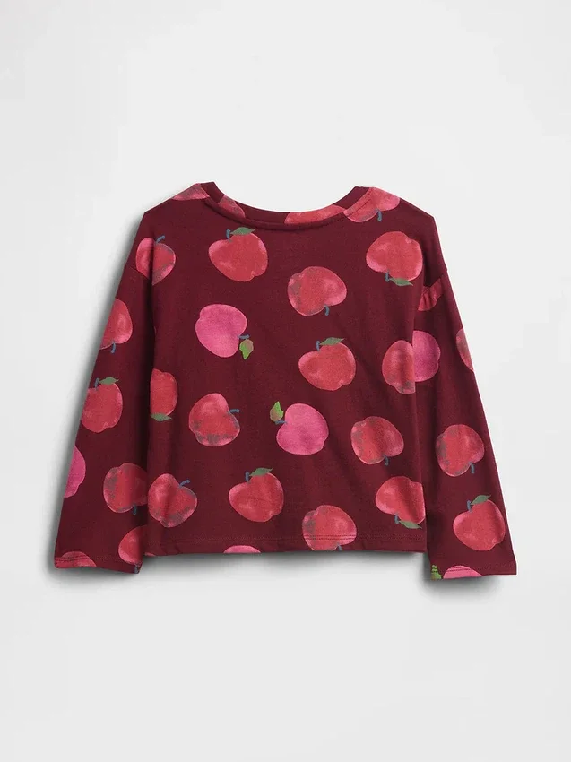 Mix & Match-T-shirt med neddragna axlar för Baby & Småbarn