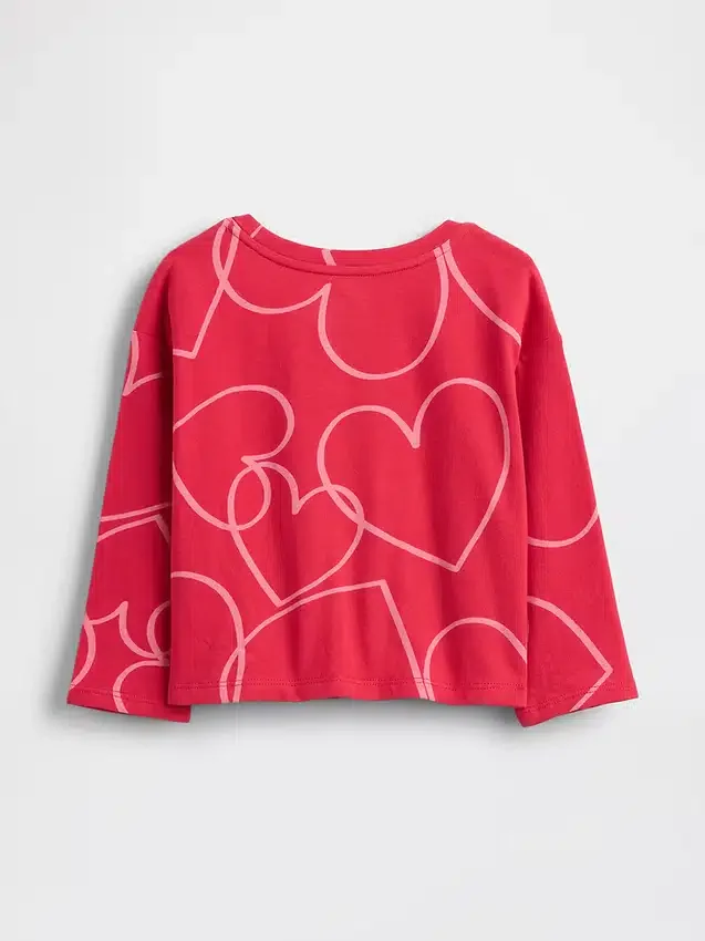 Mix & Match-T-shirt med neddragna axlar för Baby & Småbarn
