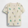 Mix & match-T-shirt med tryck och ficka för Baby & Småbarn