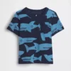 Mix & match-T-shirt med tryck och ficka för Baby & Småbarn