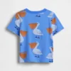 Mix & match-T-shirt med tryck och ficka för Baby & Småbarn