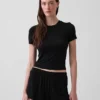 Mjuk pyjamas-T-shirt i modalribb
