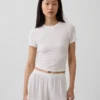 Mjuk pyjamas-T-shirt i modalribb