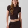 Mjuk pyjamas-T-shirt i modalribb