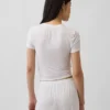 Mjuk pyjamas-T-shirt i modalribb