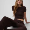 Mjuk pyjamas-T-shirt i modalribb
