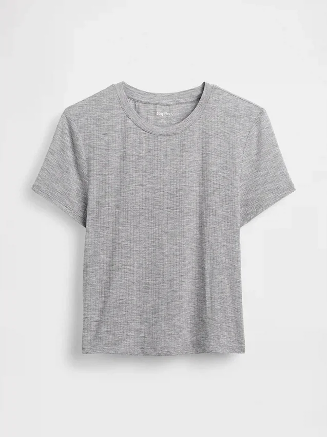Mjuk pyjamas-T-shirt i modalribb