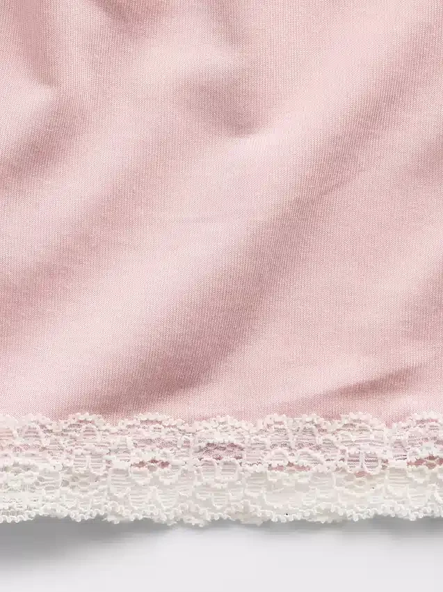 Mjukaste pyjamas-Shorts i modal med spetskant