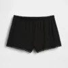 Mjukaste pyjamas-Shorts i modal med spetskant