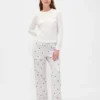 Mjukaste pyjamas-T-shirt i modal med ficka