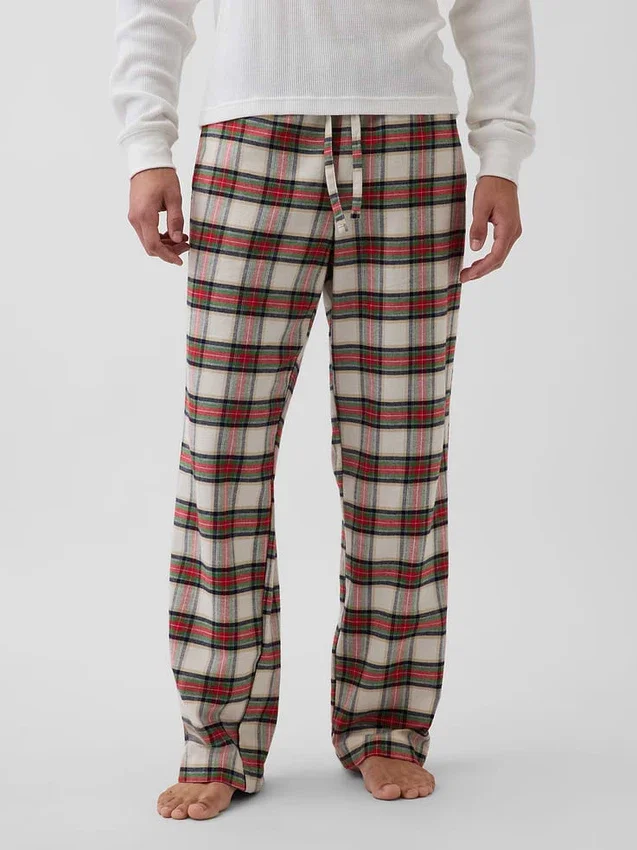 Mjukaste pyjamasbyxor i flanell för vuxna