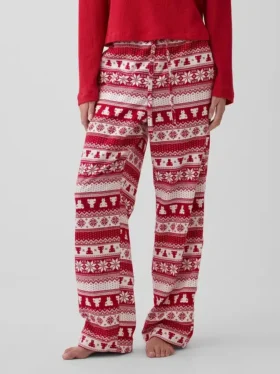 Mjukaste pyjamasbyxor i flanell för vuxna