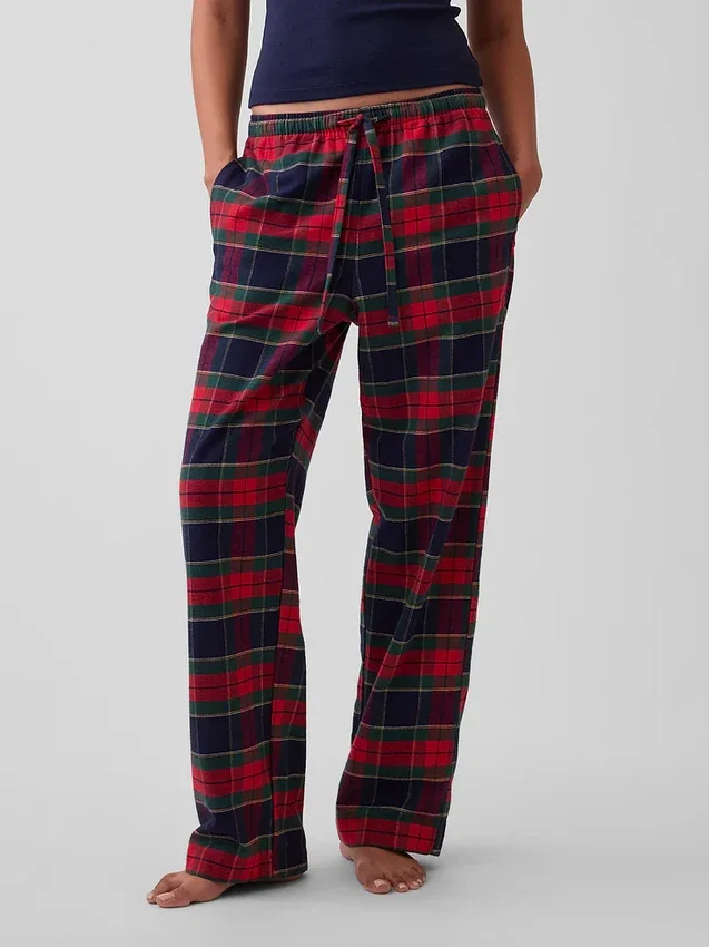Mjukaste pyjamasbyxor i flanell för vuxna