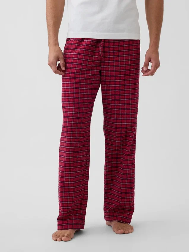 Mjukaste pyjamasbyxor i flanell för vuxna