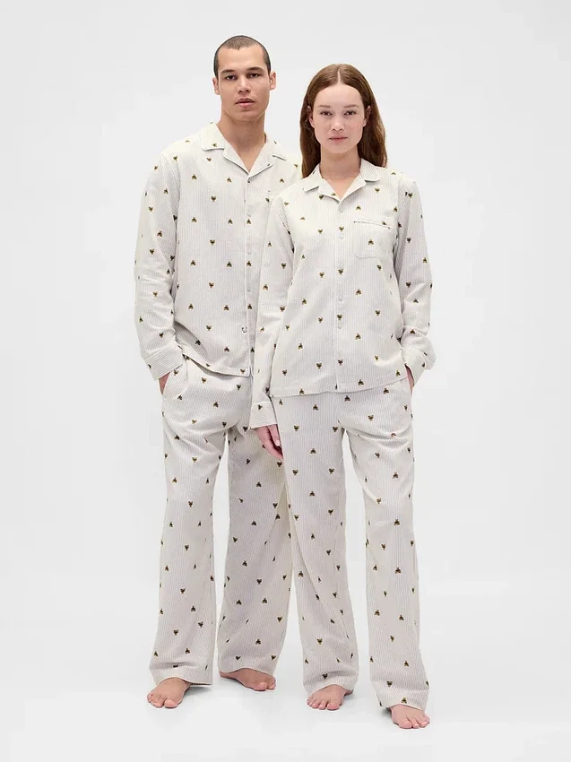 Mjukaste pyjamasbyxor i flanell för vuxna