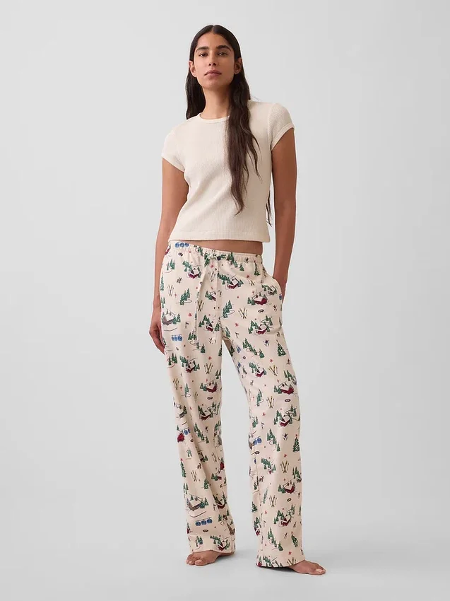 Mjukaste pyjamasbyxor i flanell för vuxna