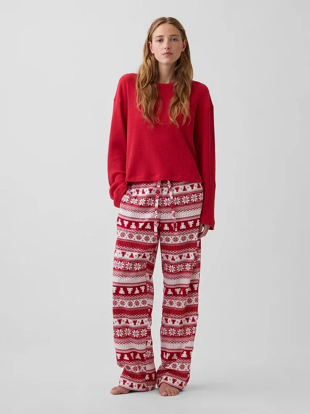 Mjukaste pyjamasbyxor i flanell för vuxna