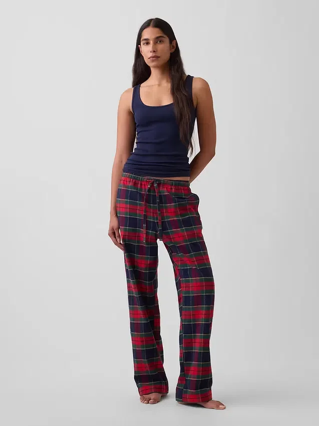 Mjukaste pyjamasbyxor i flanell för vuxna