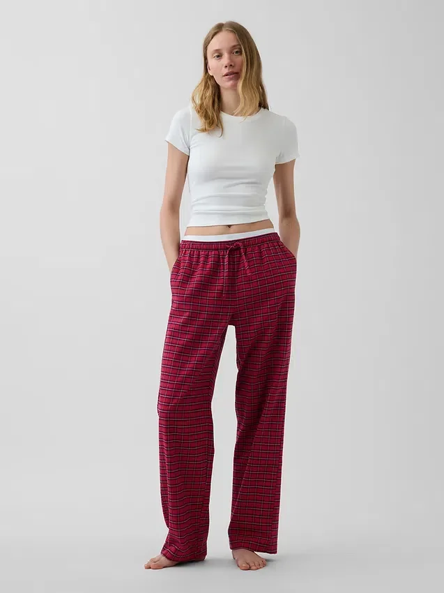 Mjukaste pyjamasbyxor i flanell för vuxna