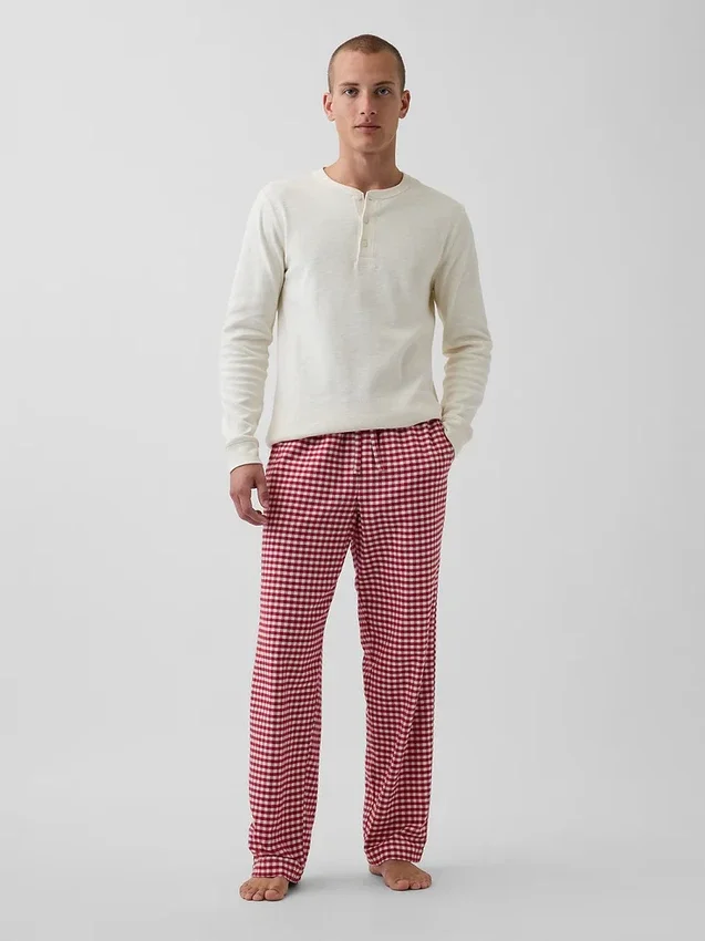 Mjukaste pyjamasbyxor i flanell för vuxna