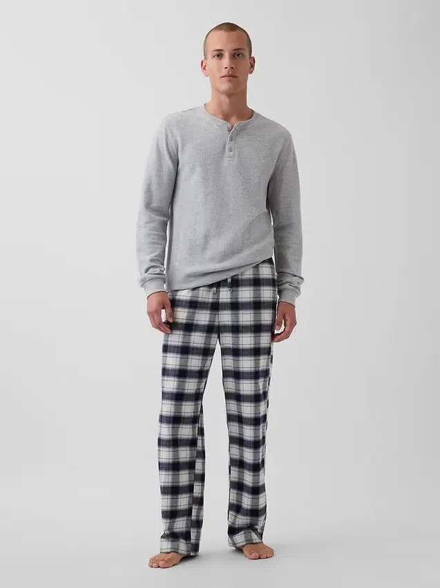 Mjukaste pyjamasbyxor i flanell för vuxna