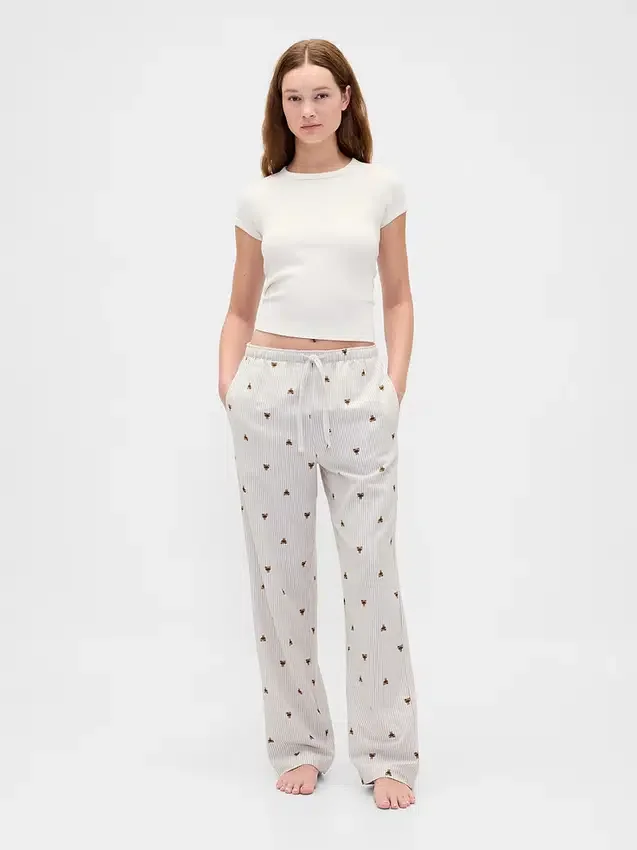Mjukaste pyjamasbyxor i flanell för vuxna