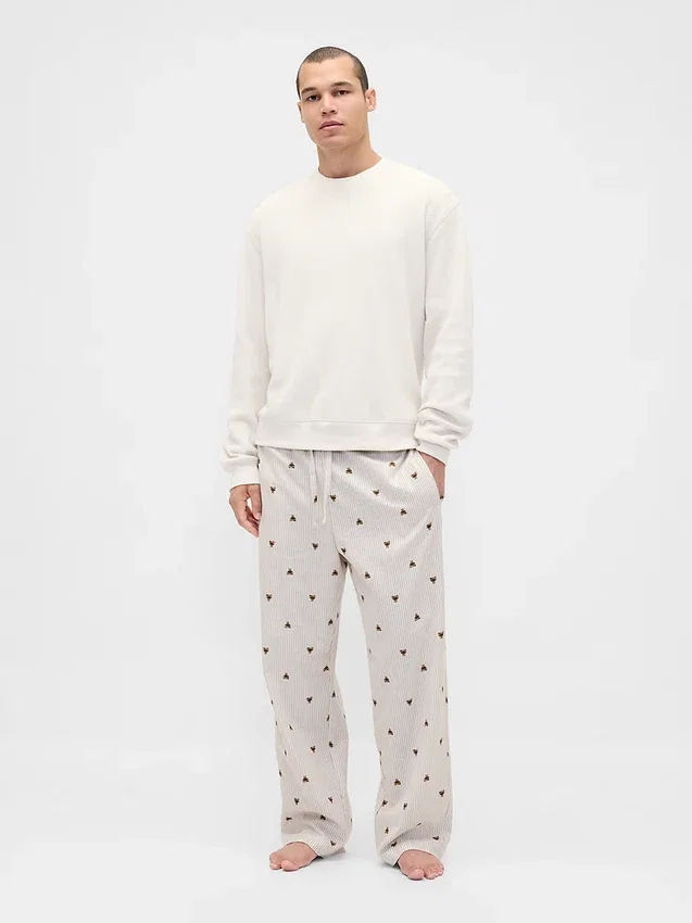 Mjukaste pyjamasbyxor i flanell för vuxna