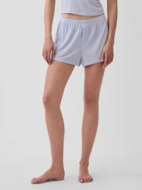Mjukaste pyjamasshorts i modalribb