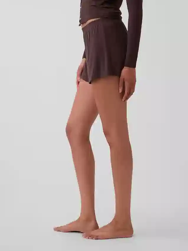 Mjukaste pyjamasshorts i modalribb