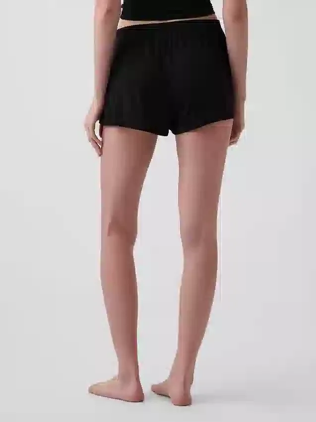 Mjukaste pyjamasshorts i modalribb