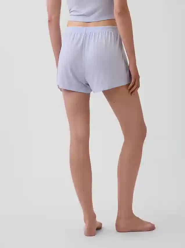 Mjukaste pyjamasshorts i modalribb