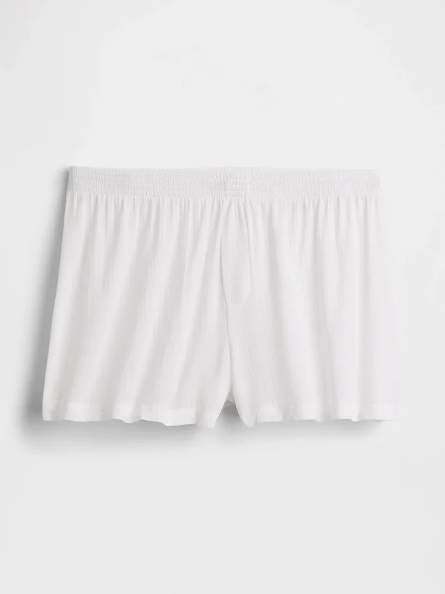 Mjukaste pyjamasshorts i modalribb