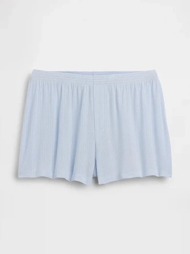 Mjukaste pyjamasshorts i modalribb