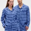 Mjukaste pyjamaströjan i flanell för vuxna