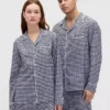 Mjukaste pyjamaströjan i flanell för vuxna