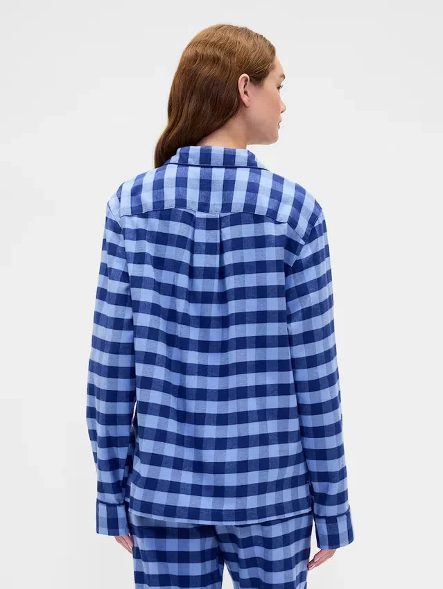 Mjukaste pyjamaströjan i flanell för vuxna